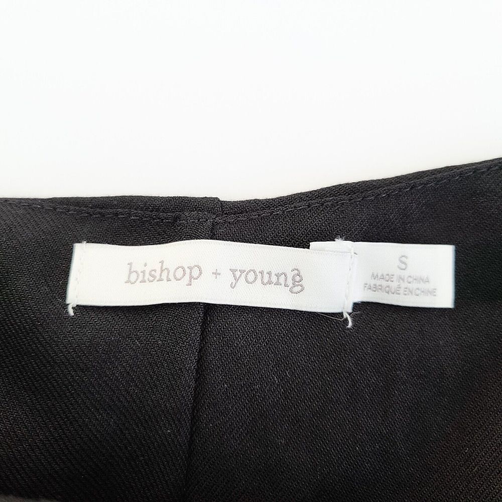 Bishop + Young D-Ring Wide Leg Pants Womens S Black Brand New w/ Tag - Picture 4 of 6